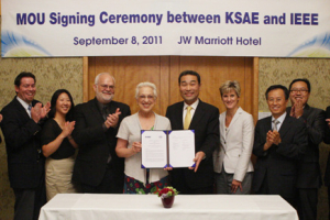 한국자동차공학회, IEEE와 표준개발 협력 MOU