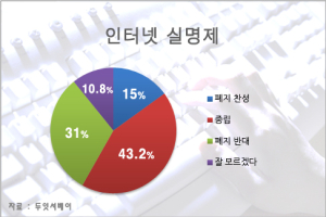 인터넷 실명제 폐지 반대…악성 댓글 걱정 이유